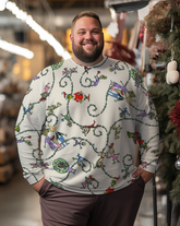 Men's Christmas Decoration Plus Size Sweatshirts&pants
